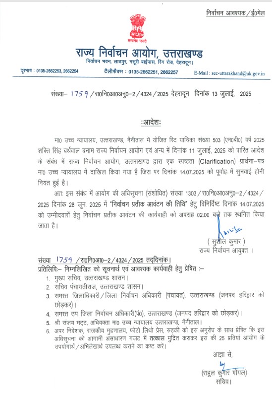 UTTARAKHAND PANCHAYAT ELECTION