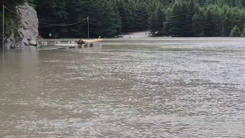 Lake on the Bhagirathi at Harshil