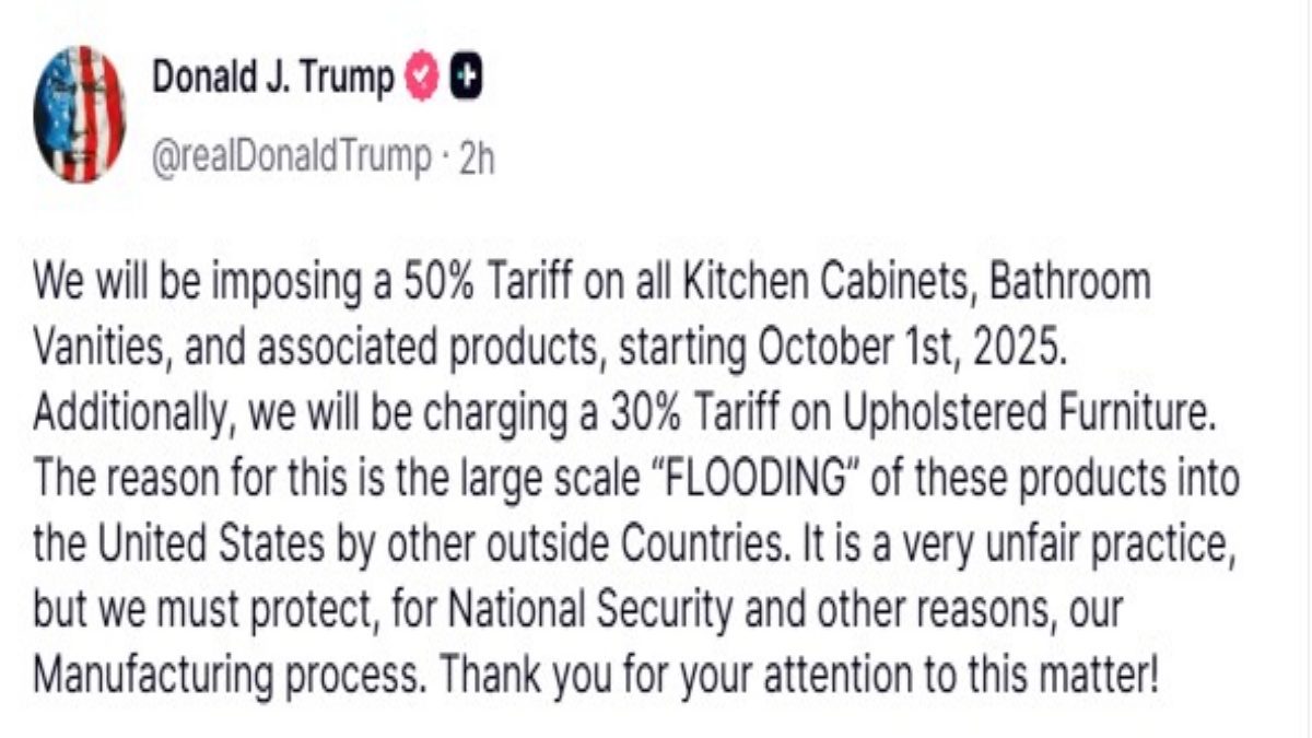 TRUMP IMPOSES NEW TARIFF