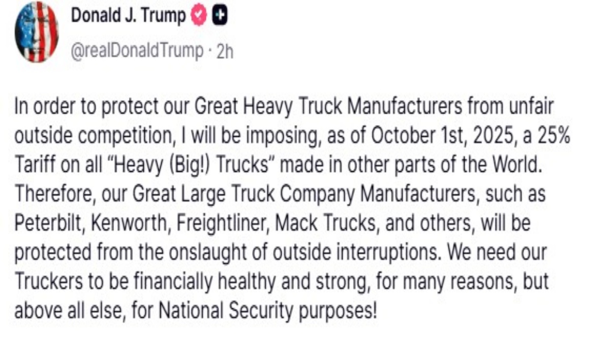 TRUMP IMPOSES NEW TARIFF