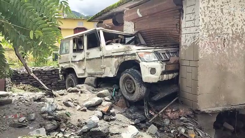 Vehicles damaged in disaster