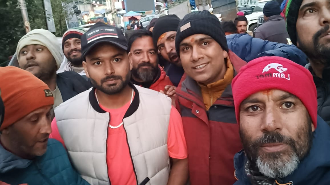 CRICKETER RISHABH PANT IN GANGOTRI