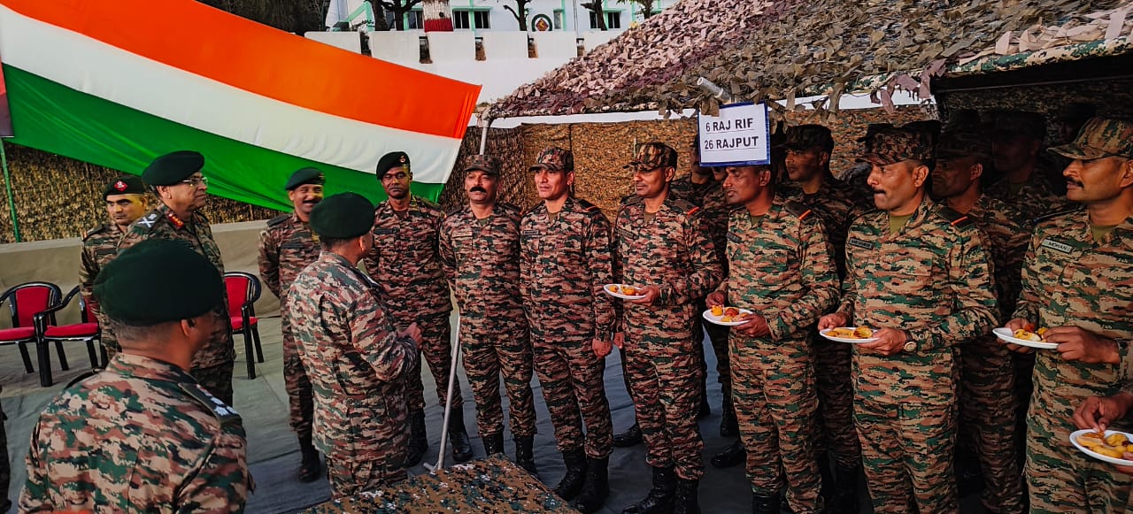 Army Chief Diwali with Soldiers