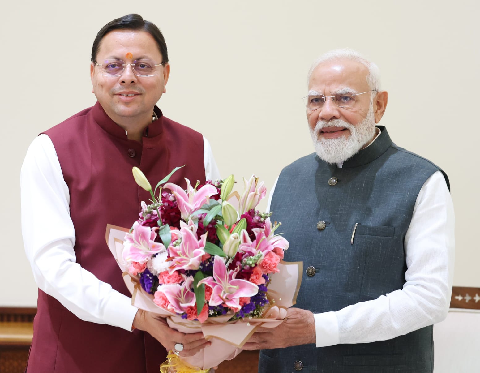 PM Modi Met CM Dhami
