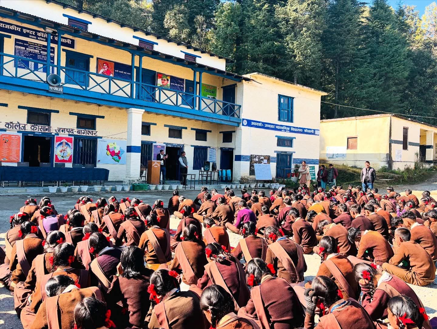 Bageshwar Kausani School Temple